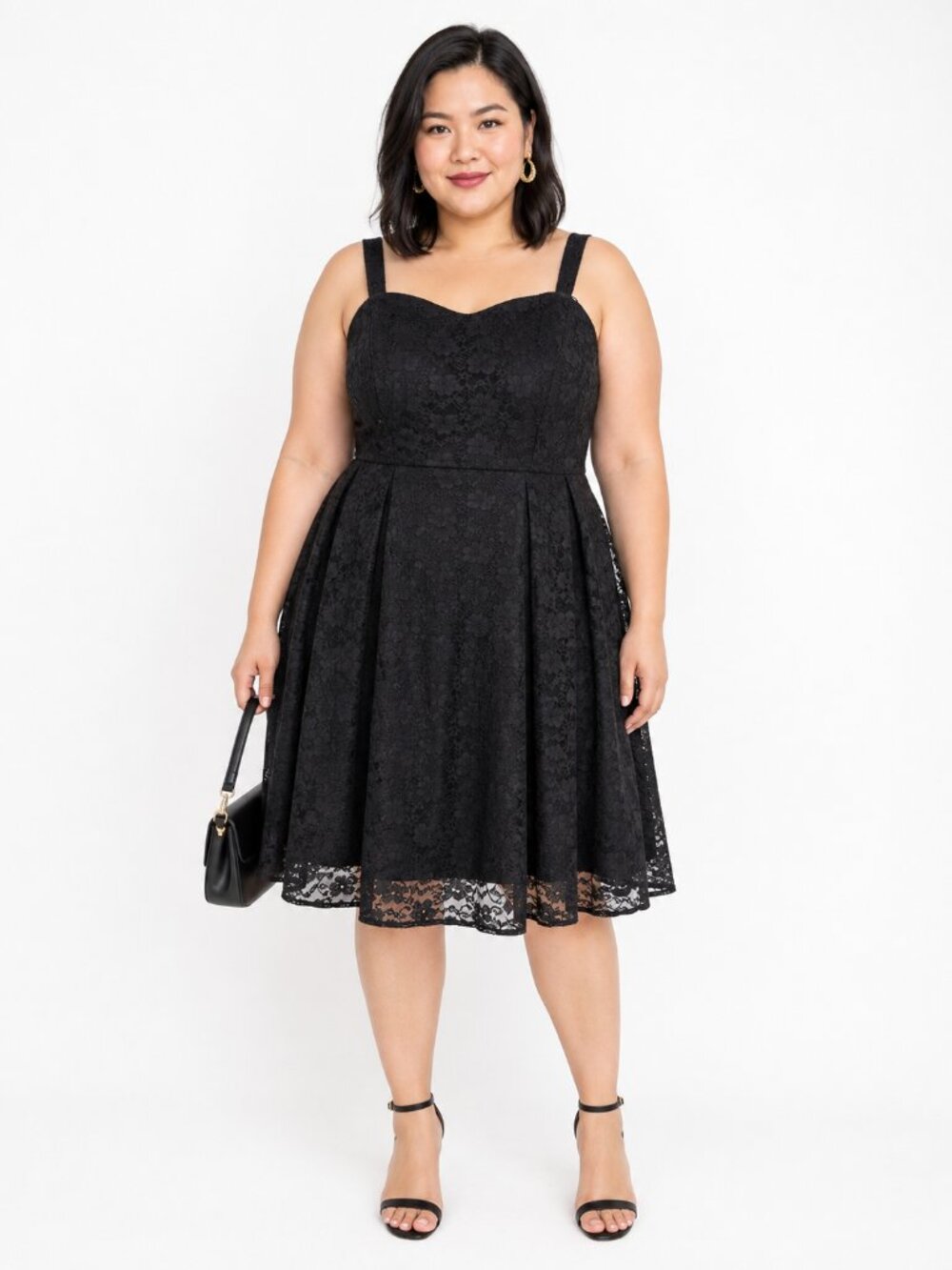 Lane Bryant Black Lace Cocktail Dress Dark Coquette Party Size 18